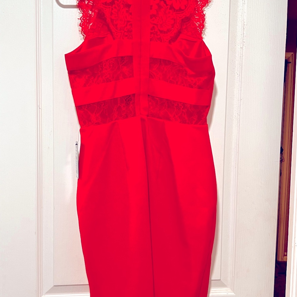 Red Express Dress, never worn, cute cut out in back